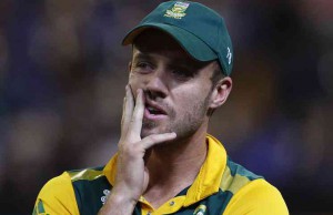Melbourne: South African player AB de Villiers during an ICC World Cup 2015 match between India and South Africa at Melbourne Cricket Ground, Australia on Feb 22, 2015. (Photo: IANS)