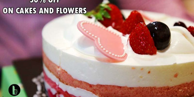 Get 50% OFF on Cakes and Flowers. Enjoy the Weekend (Expired)